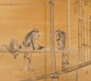 竹内栖鳳《飼われたる猿と兎》 | アートプラットフォームジャパン（APJ）