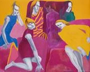 沢村美佐子　絵画 沢村 美佐子《むらさきの椅子》 | アートプラットフォームジャパン（APJ）