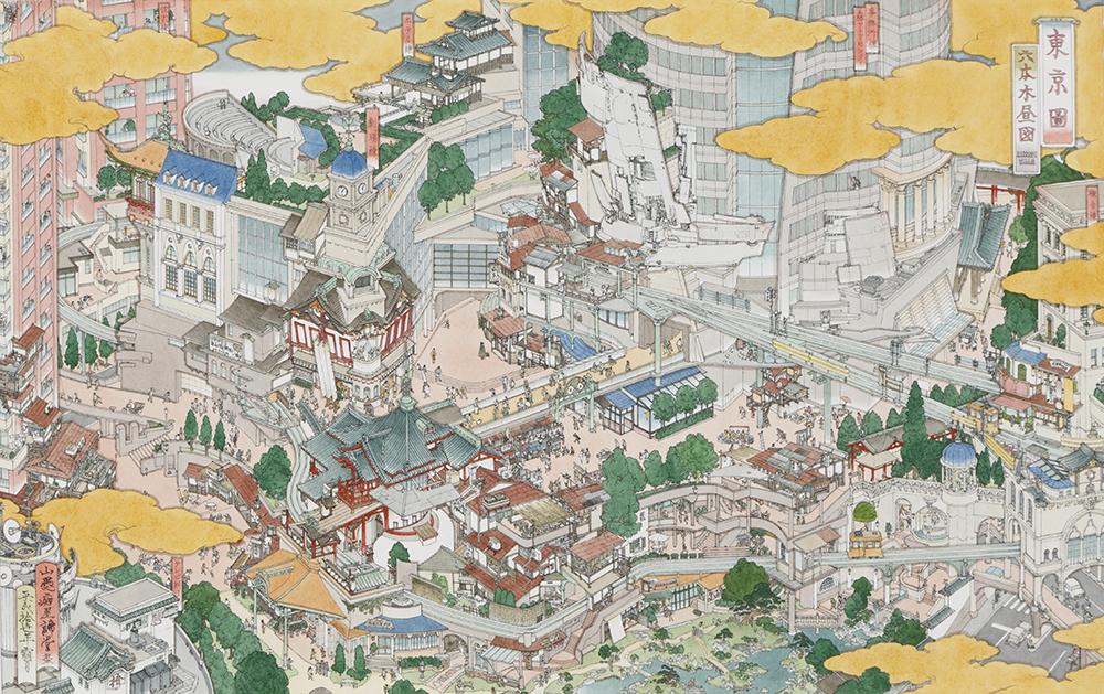 山口 晃《《東京圖 六本木昼図》》 | アートプラットフォームジャパン