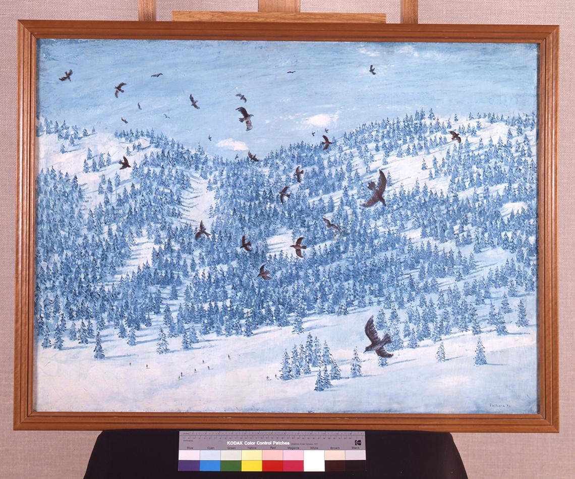 海老原喜之助《森と群鳥》 | アートプラットフォームジャパン（APJ）