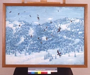 海老原喜之助《森と群鳥》 | アートプラットフォームジャパン（APJ）