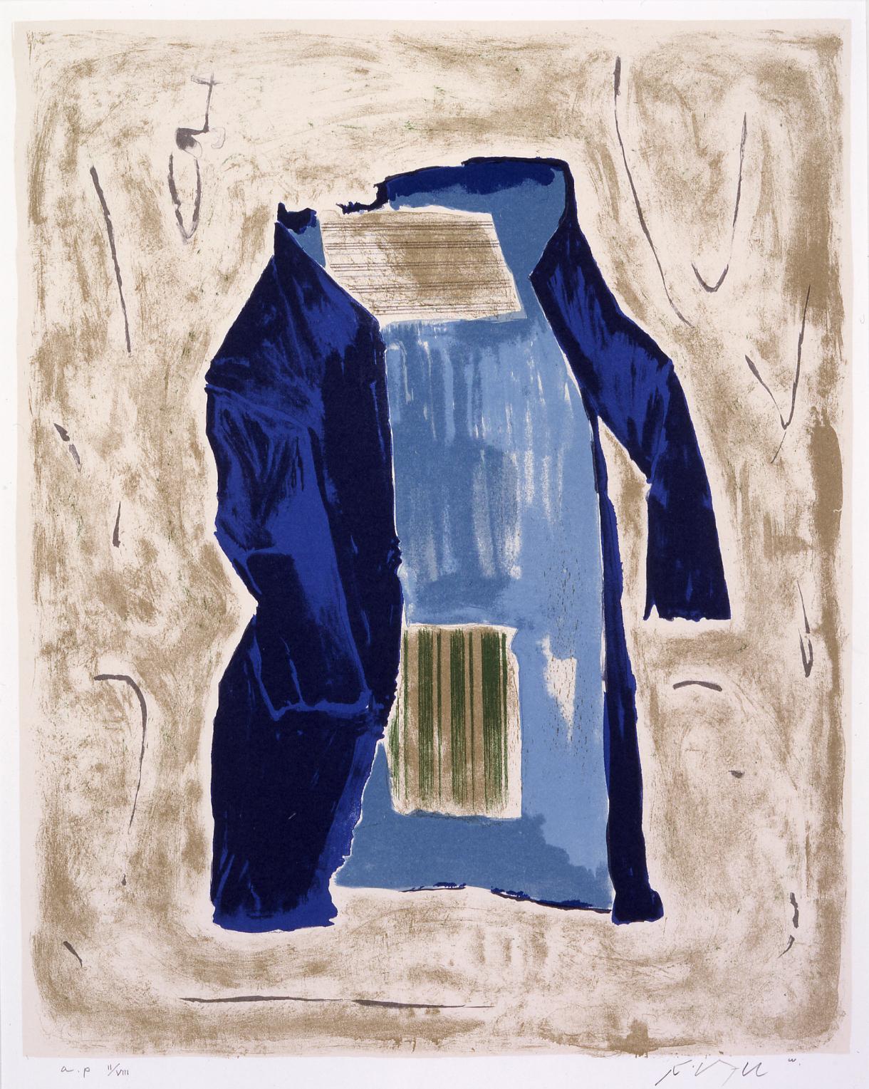 脇田和「きものⅠ」版画 1983年作 抽象画 額装 インテリア #400-1 脇田和《きものⅠ 全3点》 | アートプラットフォームジャパン（APJ）
