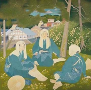 土田麦僊《大原女》 | アートプラットフォームジャパン（APJ）