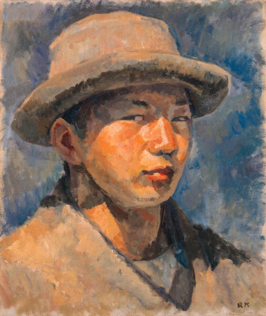 小磯 良平《自画像》 | アートプラットフォームジャパン（APJ）