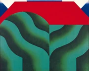 ● 菅井汲　森　オリジナル リトグラフ　1971年 サイン　フレーム入 菅井 汲《陽のあたる森》 | アートプラットフォームジャパン（APJ）
