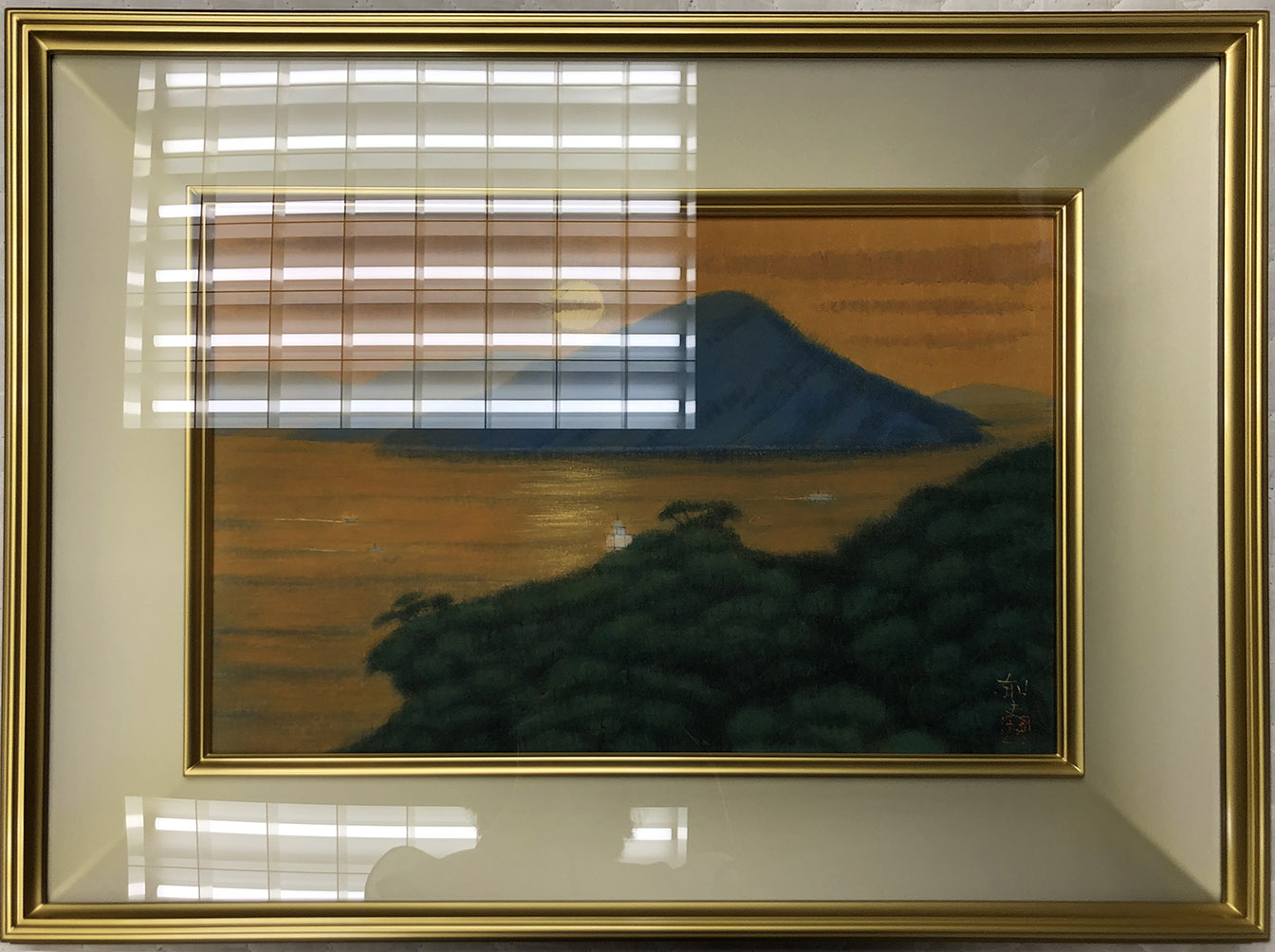 陶板画　平山郁夫　「希望の光り-安芸の小富士-」　記念品限定シール付 W1109718.jpg?ts=2403040900