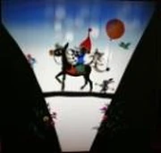 藤城清治《馬に乗ったこびとと仔猫の絵》 | アートプラットフォーム