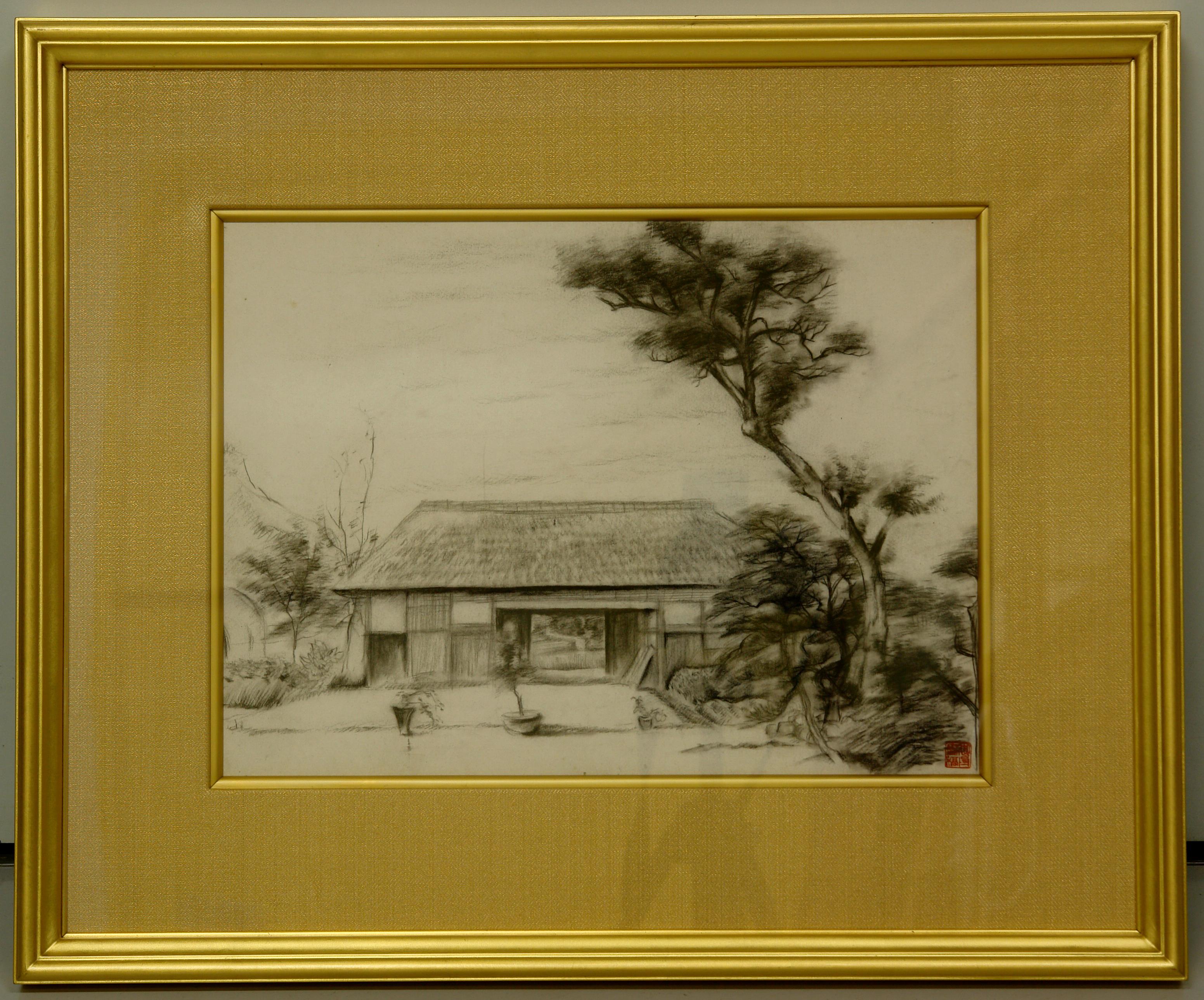 速水御舟《広庭立夏 素描》 | アートプラットフォームジャパン（APJ）