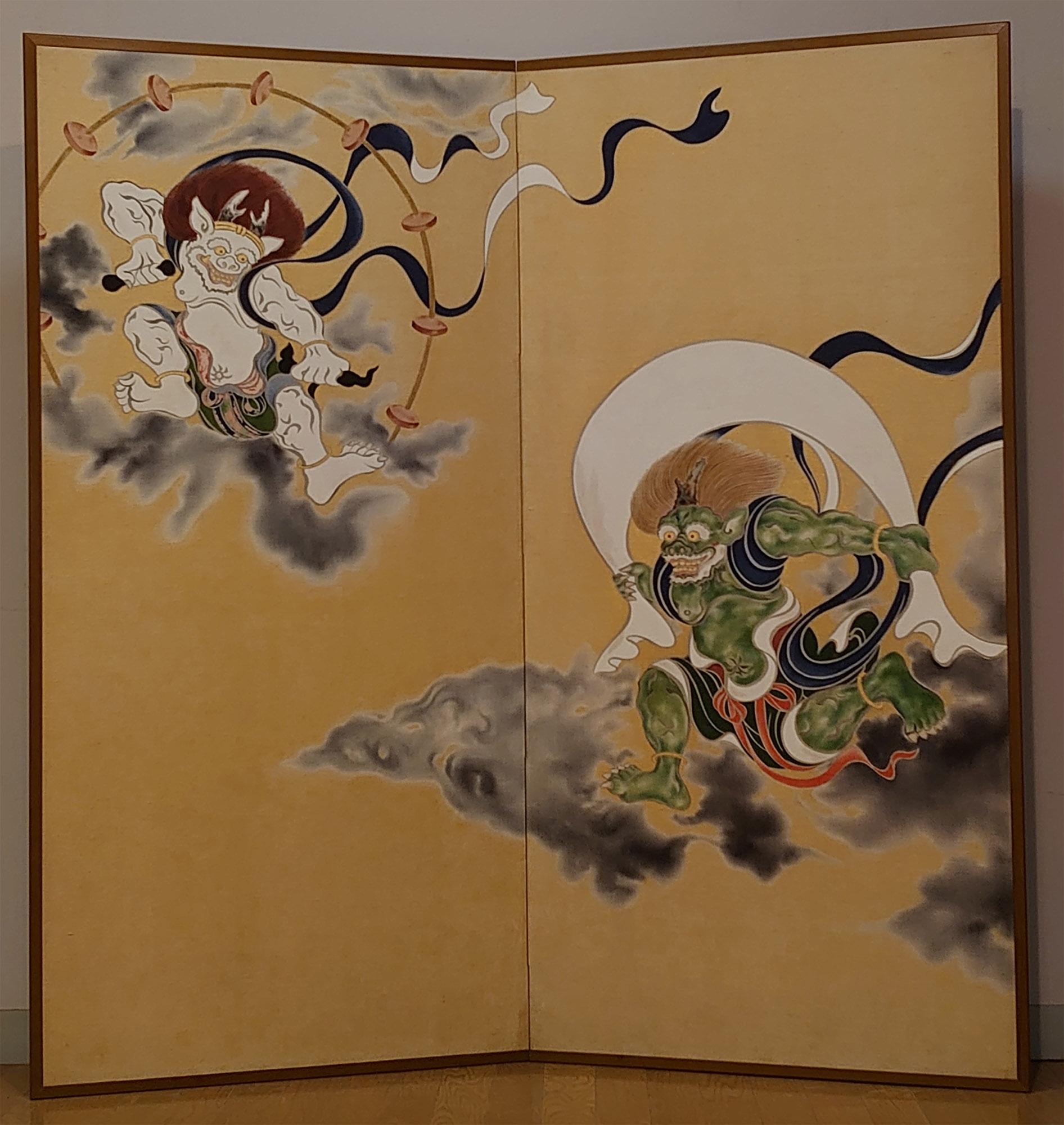 吉田勝風《俵屋宗達風神雷神写屏風》 | アートプラットフォーム