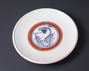 富本憲吉　鳳凰　輪花皿 陶磁器 飾り皿　奈良　骨董皿 富本憲吉《色絵金彩薊皿》 | アートプラットフォームジャパン（APJ）