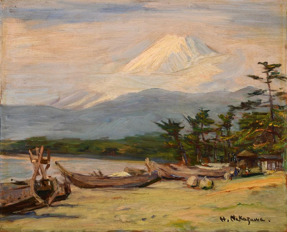 中沢弘光、「赤城湖畔」、希少な画集の額装画 中澤弘光《富士》 | アートプラットフォームジャパン（APJ）