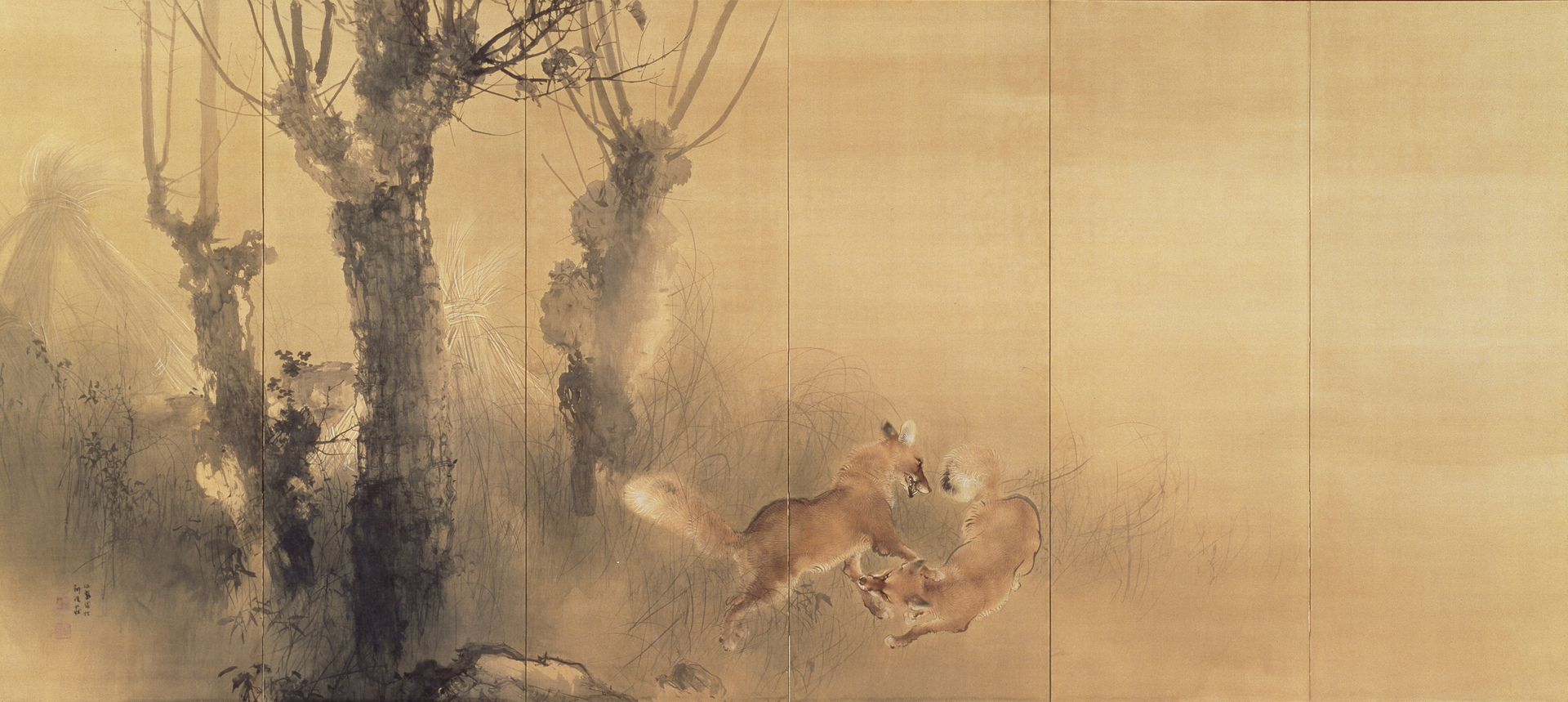 竹内栖鳳《狐狸図》 | アートプラットフォームジャパン（APJ）
